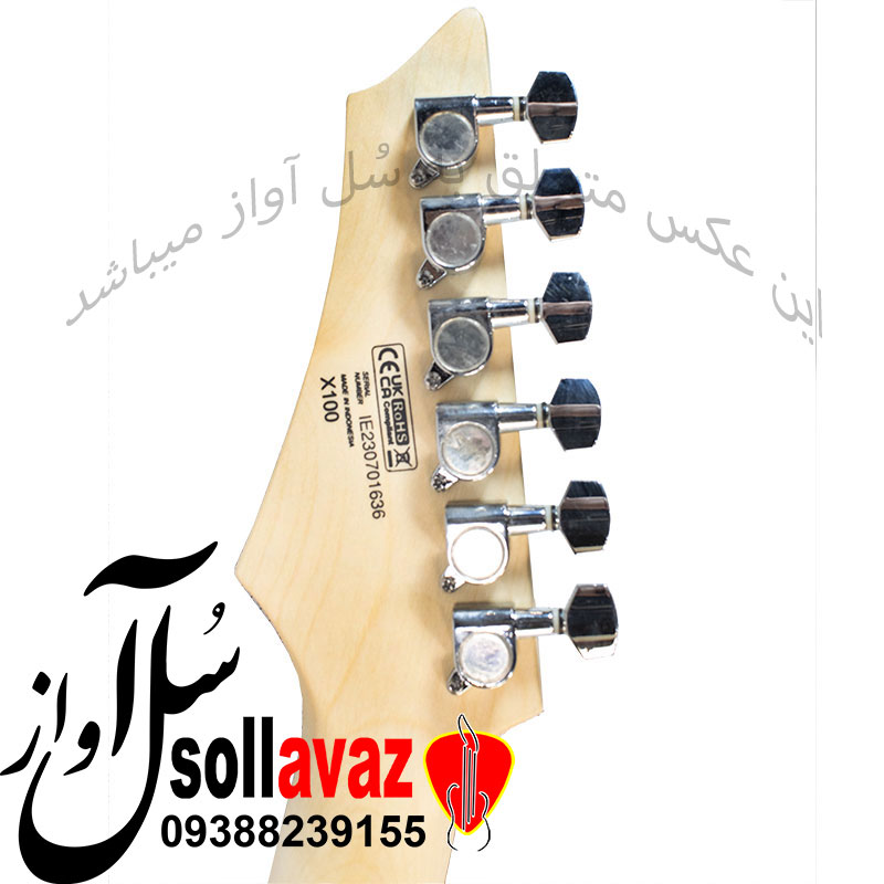 گیتار الکتریک کورت (CORT) مدل X100 OPBK مشکی — تصویر ۳