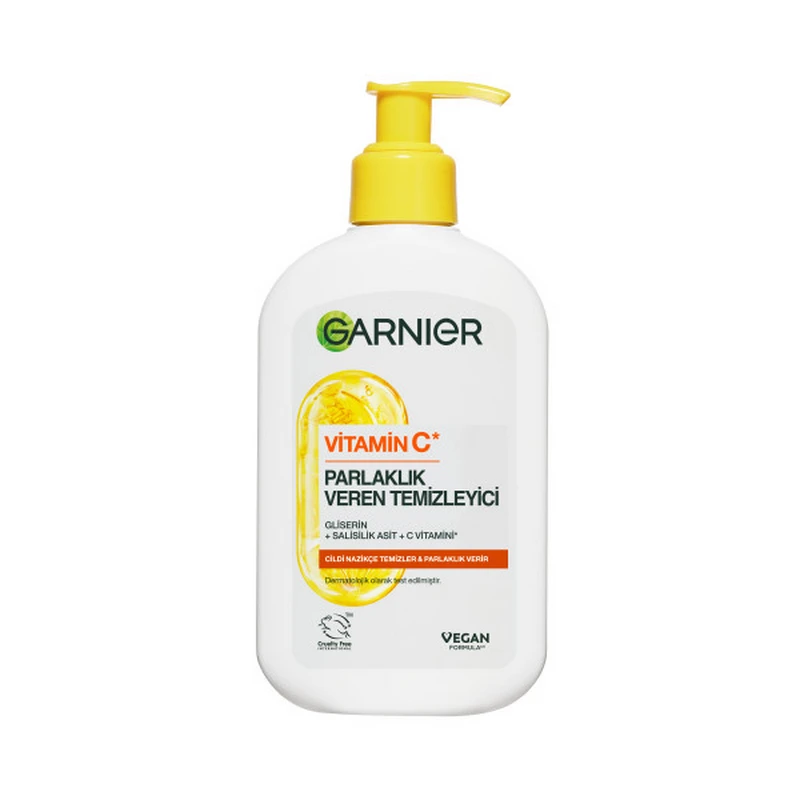 ژل شستشوی صورت GARNIER بدون سولفات حاوی ویتامین C حجم 250 میل