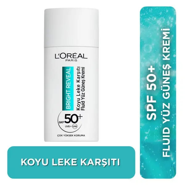 ضد آفتاب و ضد لک فلوئیدی لورال SPF 50 مدل BRIGHT REVEAL