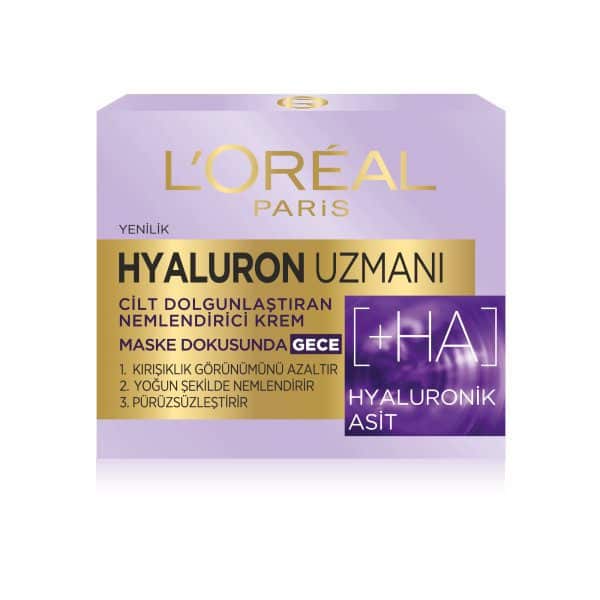 کرم آبرسان قوی و ضد چروک شب لورال HYALURON حجم 50 میل لیتر