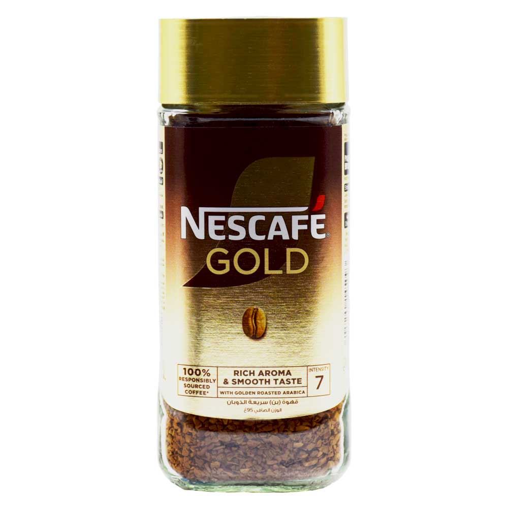 قهوه فوری نسکافه NESCAFE گلد اصل سوییس وزن 95 گرم