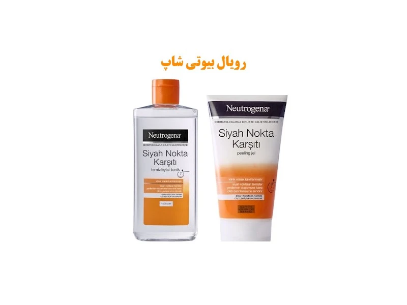 پک تونر و ژل پیلینگ دانه های سرسیاه صورت نوتروژینا