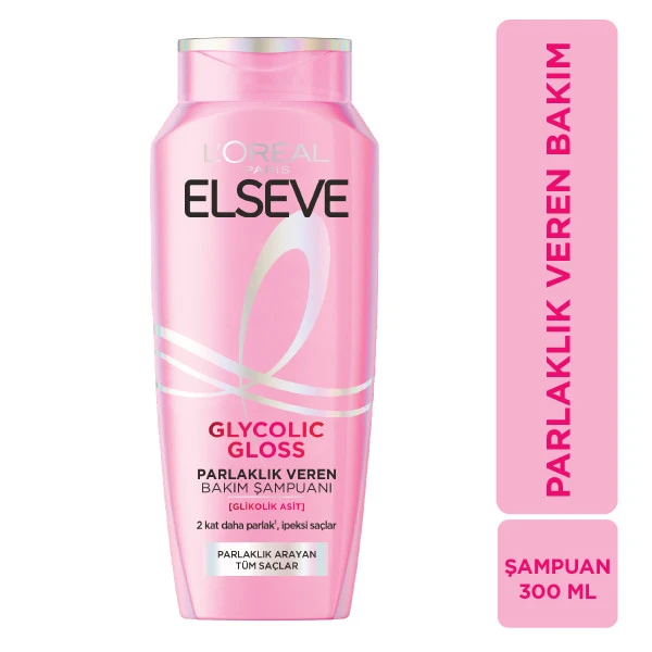 شامپو براق کننده و صاف کننده مو لورال GLYCOLIC GLOSSحجم 300 میل
