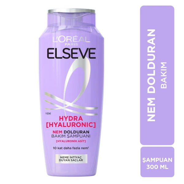 شامپو آبرسان مو لورال ELSEVE مدلHYDRA HYALURONIC حجم 300 میل