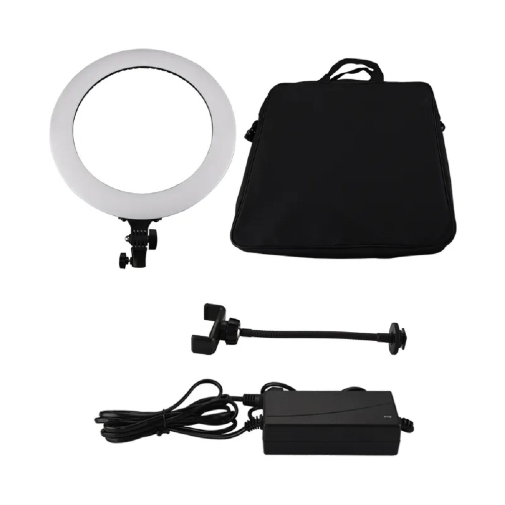 کیت بلاگری 2023 رینگ لایت هیرو مدل KY-BK 416 + سه پایه (45 سانتی متر 96 وات) + میکروفن HERO RING LIGHT KY-BK416 + STAND+K8 KIT — تصویر ۶