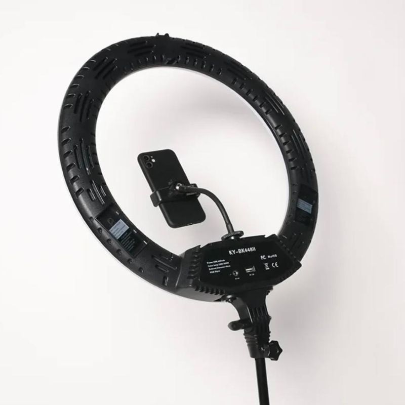 کیت پیشنهادی بلاگری رینگ لایت KY-BK 448 RGB + سه پایه + میکروفن K8 — تصویر ۴