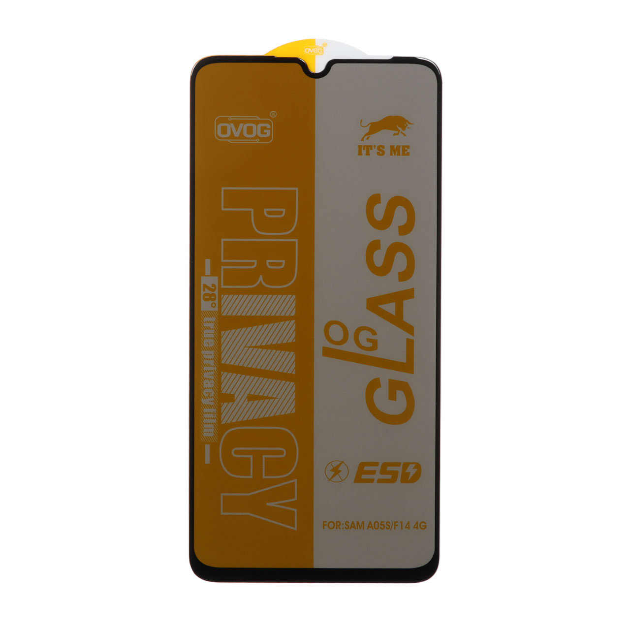 محافظ صفحه نمایش شیشه ای درجه یک Full Cover Privacy OG – ESD OVOG مدل Samsung Galaxy A07 / A06 / A05s / Realme C51 / Realme C53 / Narzo N53 — تصویر ۲