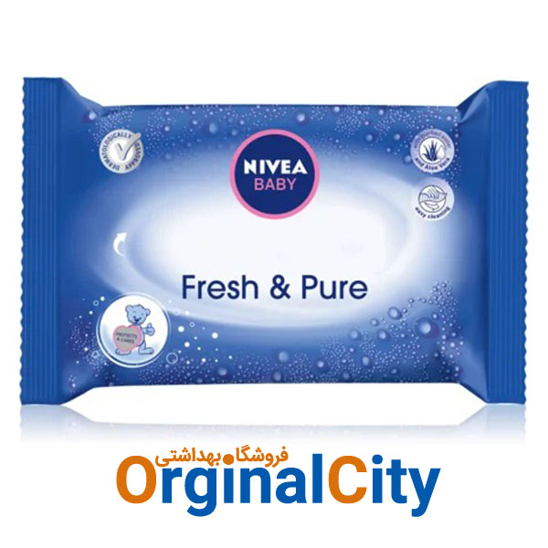 دستمال مرطوب کودک نیوآ بسته 63 عددی Nivea