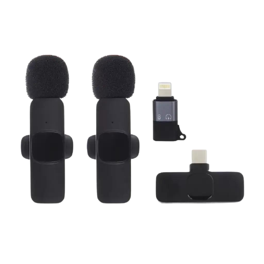 میکروفن بی سیم یقه ای K9 Type C wireless microphone — تصویر ۲