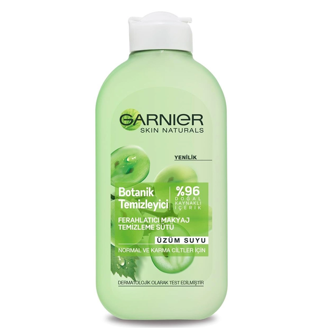 تونر آرایش پاک کن گیاهی گارنیر Garnier مناسب پوست نرمال و مختلط حاوی عصاره انگور حجم 200 میل - پاکینو