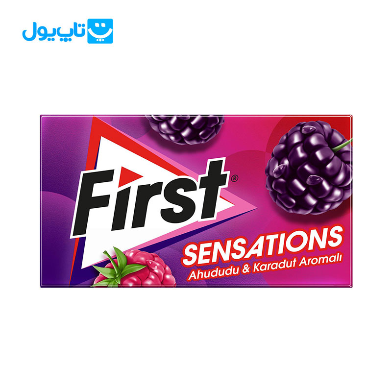 آدامس فرست First با طعم شاه توت و تمشک 27 گرم