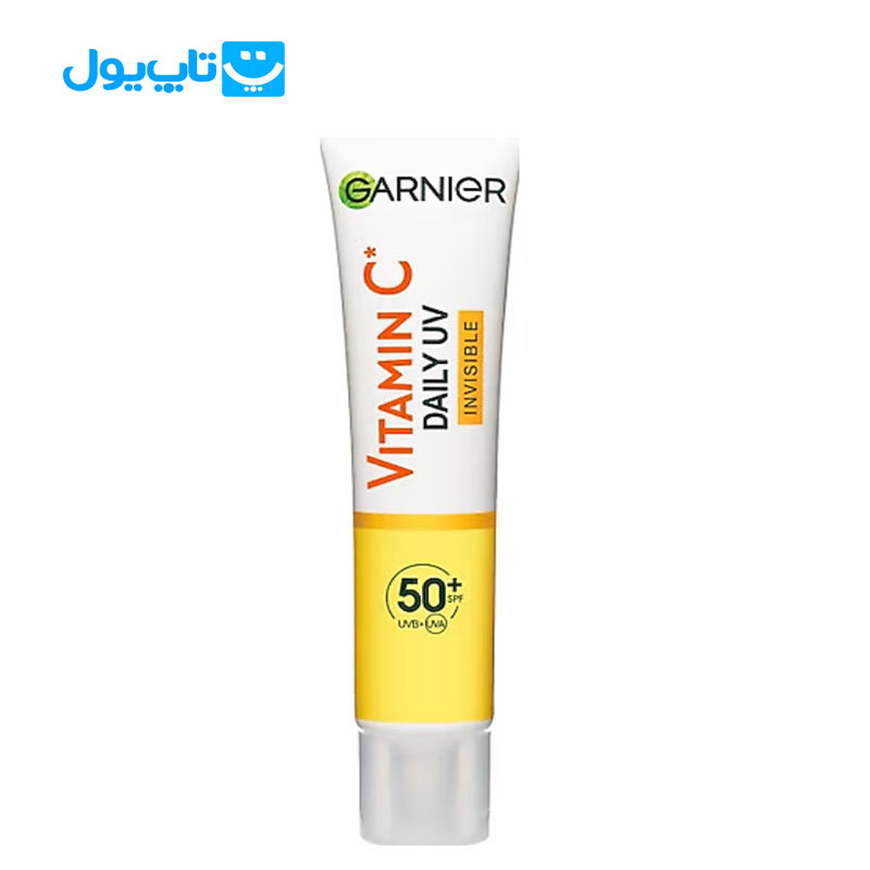 کرم ضد آفتاب ویتامین سی گارنیر Garnier بی رنگ با SPF 50 حجم 40 میلی لیتر