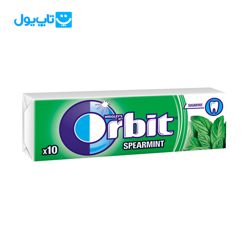 آدامس اوربیت Orbit با طعم نعنا بسته 10 عددی
