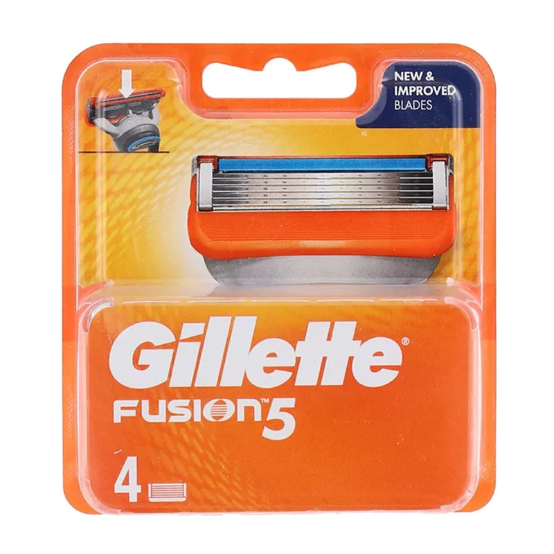 یدک ژیلت فیوژن GILLETTE FUSION 5 پنج لبه بسته 4 عددی — تصویر ۲