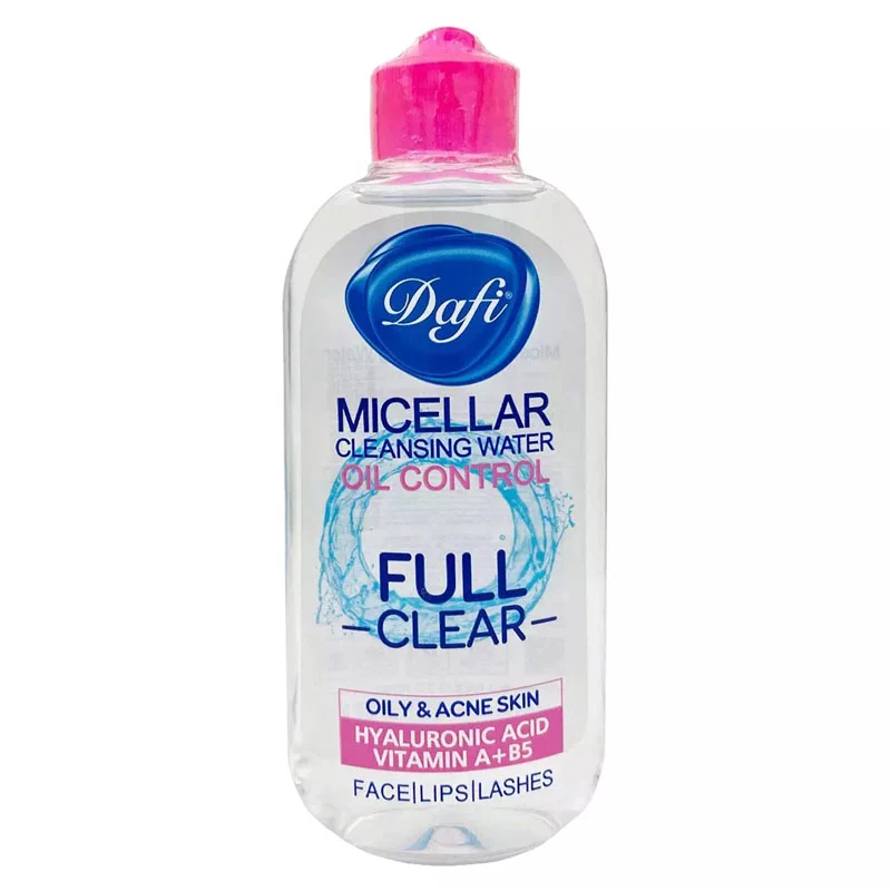 میسلار واتر کنترل کننده چربی دافی مدل FULL CLEAR مناسب پوست چرب و آکنه دار حجم 200 میل — تصویر ۲