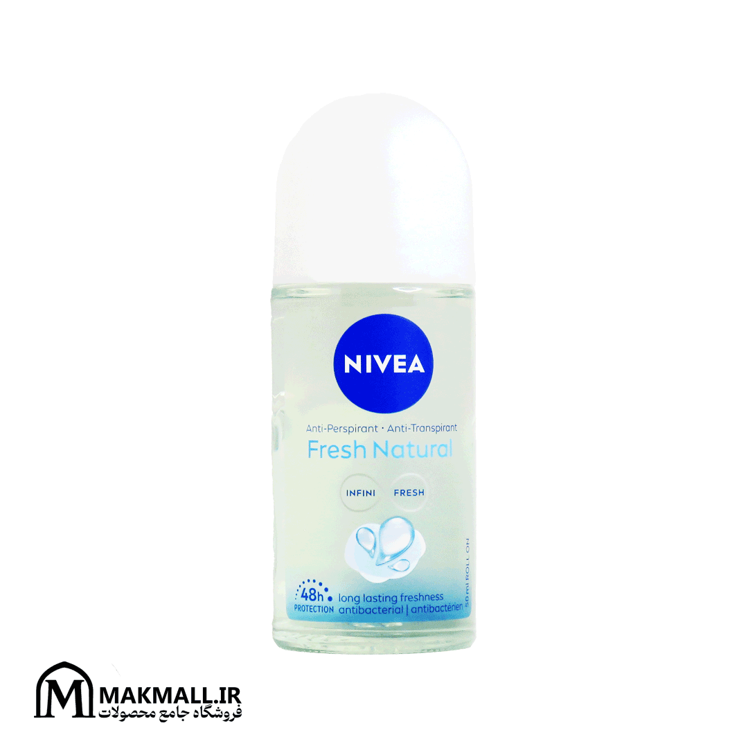 مام رول ضدتعریق نیوا فرش نچرال | NIVEA Fresh Natural Antiperspirant Roll-On 50ml