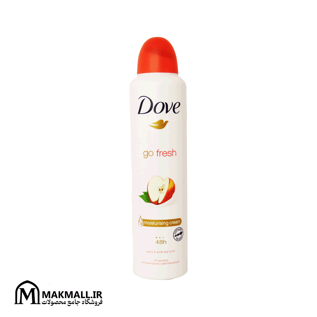 اسپری ضدتعریق زنانه داو رایحه سیب و چای سفید 250 میل | Dove Go Fresh Apple & White Tea Anti-perspirant 250ml — تصویر ۲