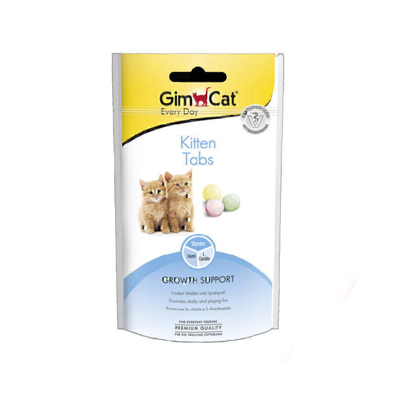 مکمل مولتی ویتامین بچه گربه جیم کت GimCat Tabs Kitten وزن 40 گرم