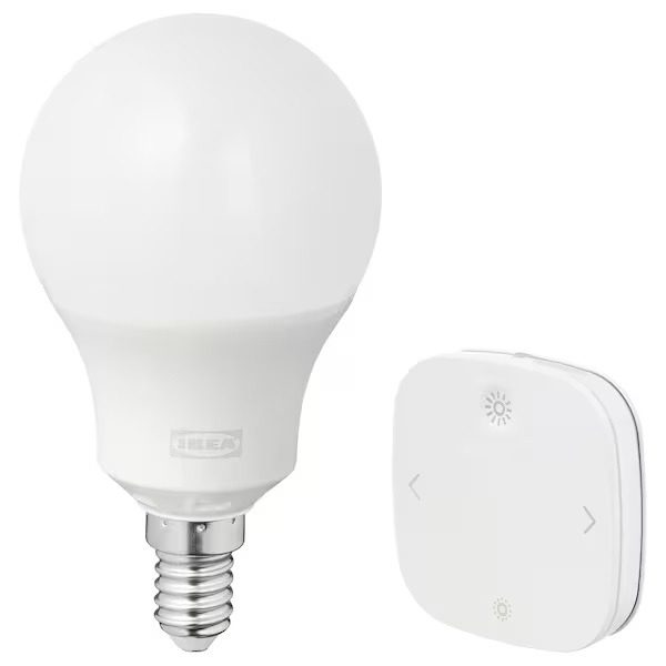 لامپ LED رنگی ریموت دار ایکیا TRADFRI / STYRBAR پایه E14