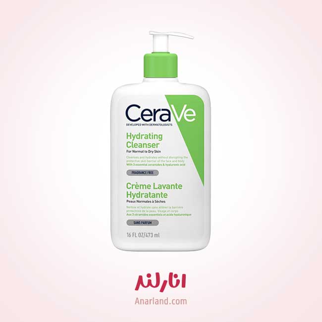 ژل شستشوی صورت سراوی Cerave اصل مدل Hydrating Cleanser حجم 473 میلی لیتر — تصویر ۲