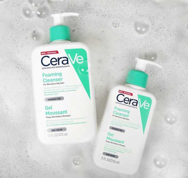 فوم شستشوی صورت سراوی Cerave اصل پوست نرمال تا چرب حجم 236 میلی لیتر — تصویر ۳