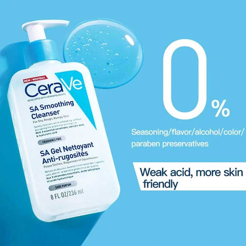 ژل شسستشو سراوی CeraVe اصل مدل SA Smoothing حجم 473 میلی لیتر — تصویر ۳