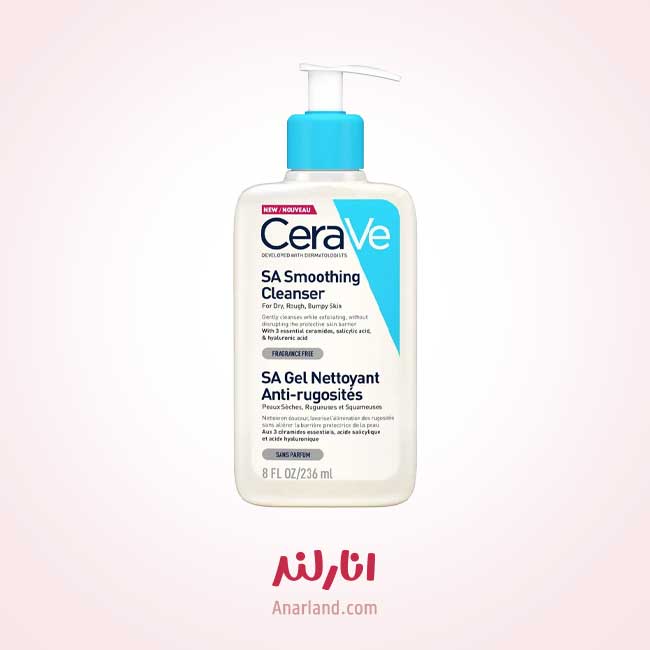 ژل شسستشو سراوی CeraVe اصل مدل SA Smoothing حجم 236 میلی لیتر