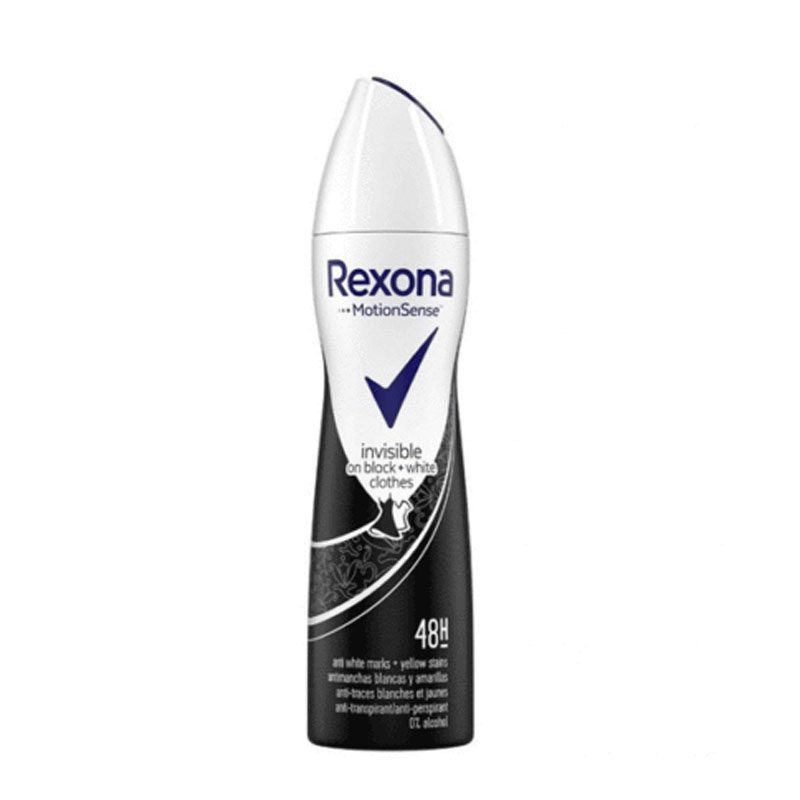 اسپری بدن زنانه اینویزیبل بلک اند وایت رکسونا rexona