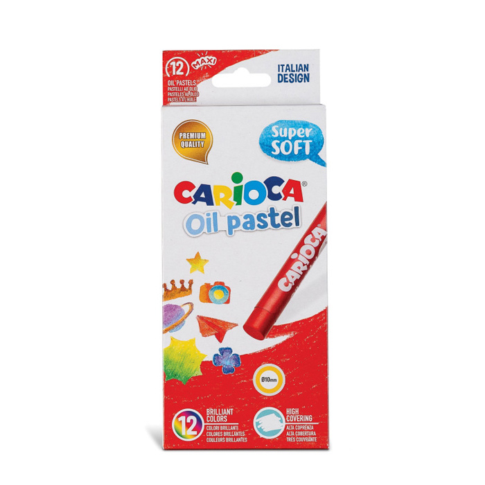 پاستل روغنی 12 رنگ کاریوکا Carioca