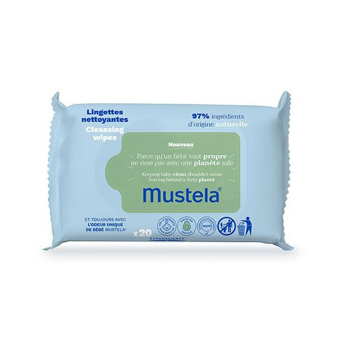 دستمال مرطوب 20 عددی Mustela موستلا (اورجینال)