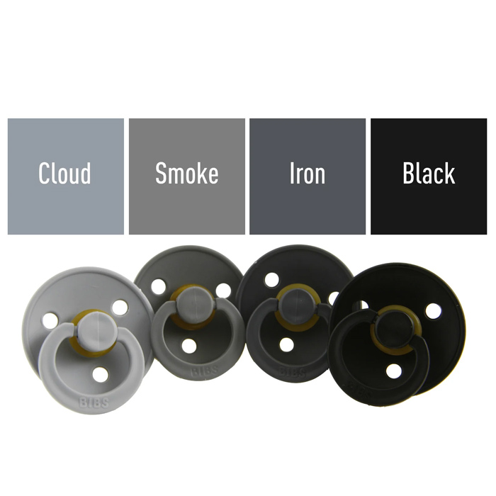 پستانک بیبس BIBS سایز 0تا6 ماه رنگ Iron (بسته بندی اورجینال یک عددی) — تصویر ۶
