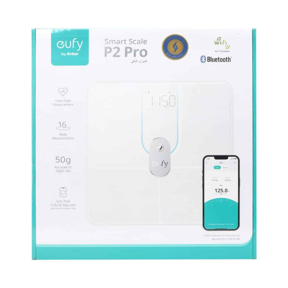 ترازو هوشمند ANKER مدل EUFY P2 Pro – سفید (گارانتی 18 ماهه حافظه طلایی ایستا)