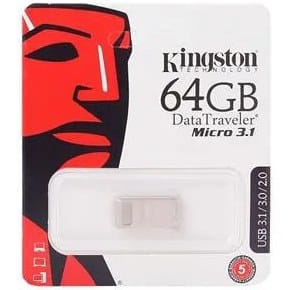 فلش مموری 64 گیگ کینگستون مدل DataTraveler Micro 3.1