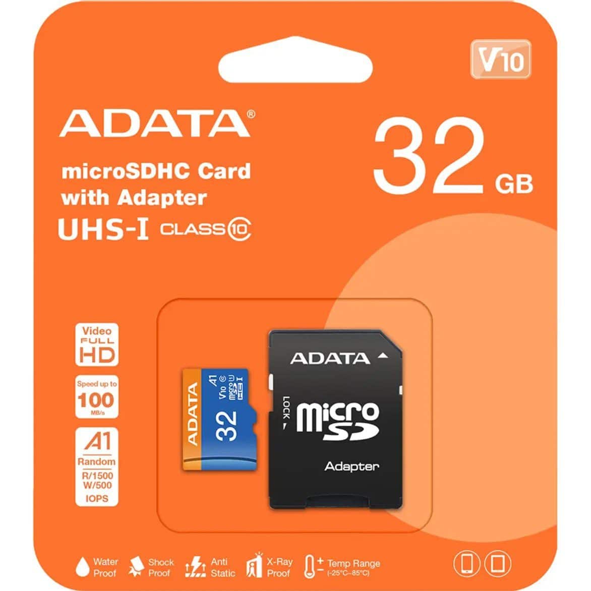 کارت حافظه 32 گیگ ای دیتا ADATA 32 GB V10 A1 سرعت 100