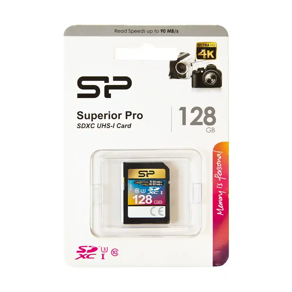 کارت حافظه 128 گیگ Silicon Power Superior Pro SDXC U3 | ضبط 4K