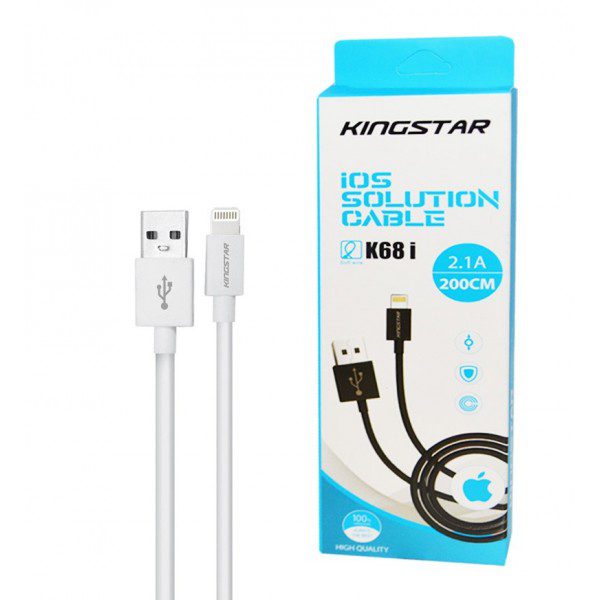 کابل آیفون طول 2 متر KingStar مدل K68 i