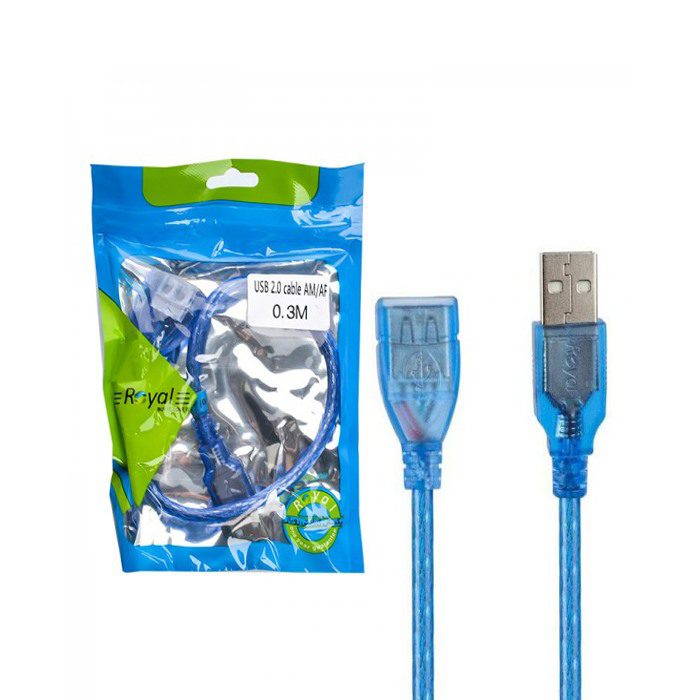 کابل افزایش USB2.0 رویال 30 سانتی متری