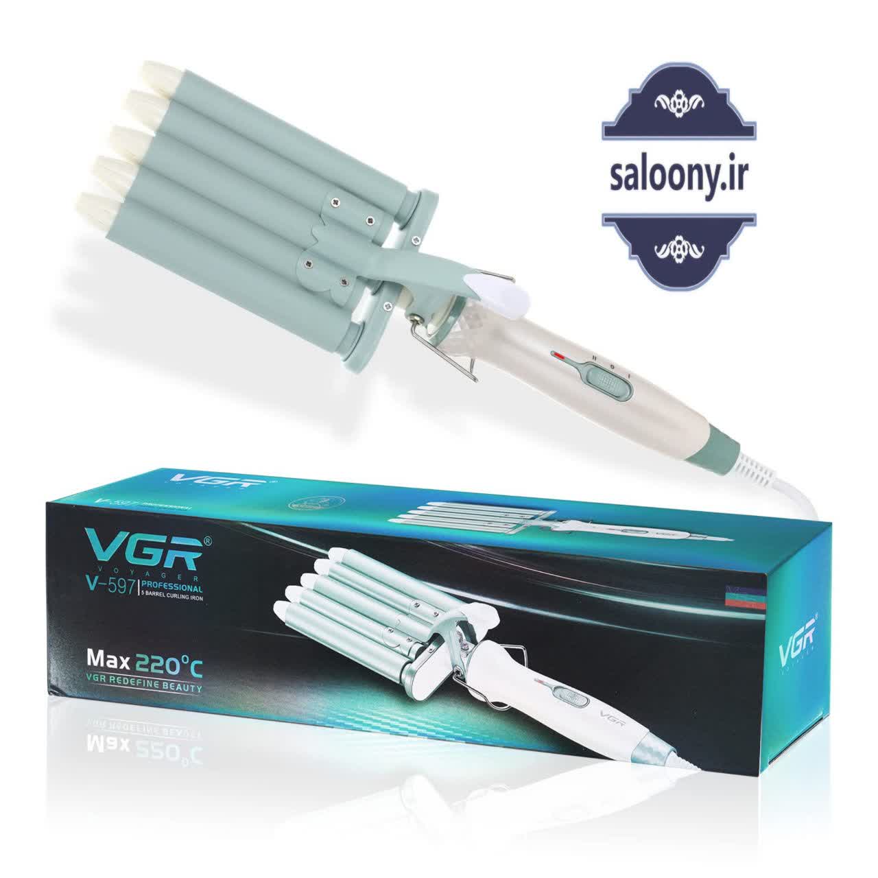 فر کننده موی برقی حرفه‌ای وی جی آر مدل V-597 5 لول — تصویر ۲