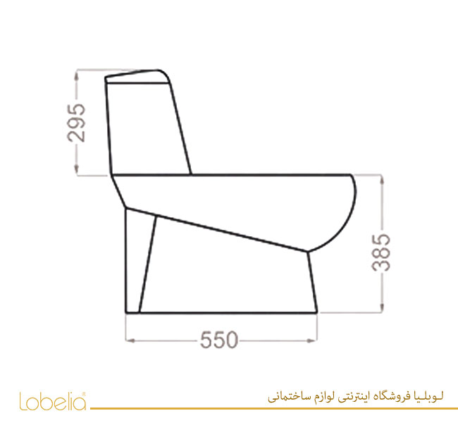 توالت فرنگی گلسار مدل پارمیس سیم لس — تصویر ۴