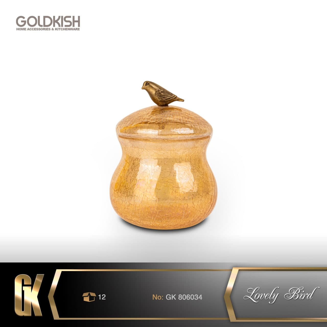 قندان گلدکیش lovely bird کد GK806034