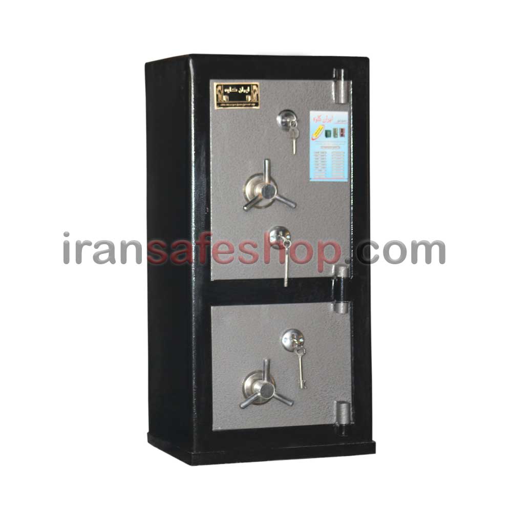 گاوصندوق ایران کاوه مدل kn850 DKKدو طبقه قفل کلیدی — تصویر ۴
