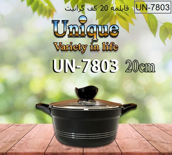 قابلمه تک سایز 20 کف گرانیت یونیک کد UN-7803