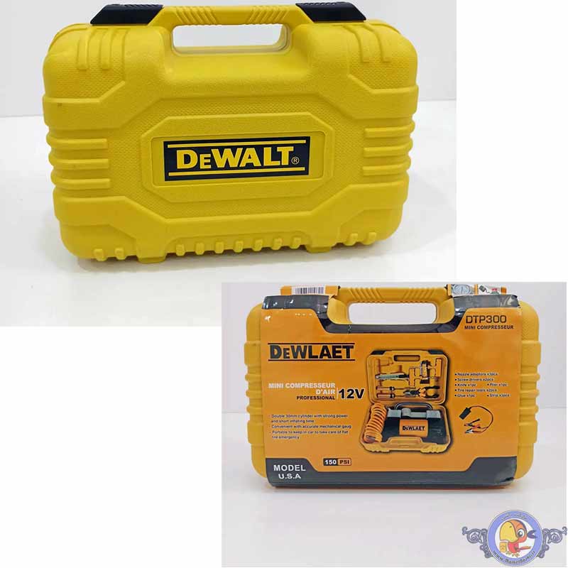 پمپ باد سیار خودرو دوسیلندر Dewalt DTP300 — تصویر ۷