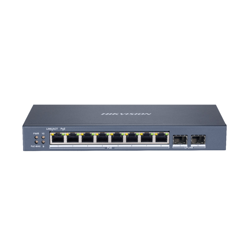 سوئیچ 8 پورت گیگابیت PoE هایکویژن DS-3E1510P-E در بازار شبکه