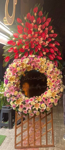 تاج گل تبریک خسرو – کد 2060 — تصویر ۳