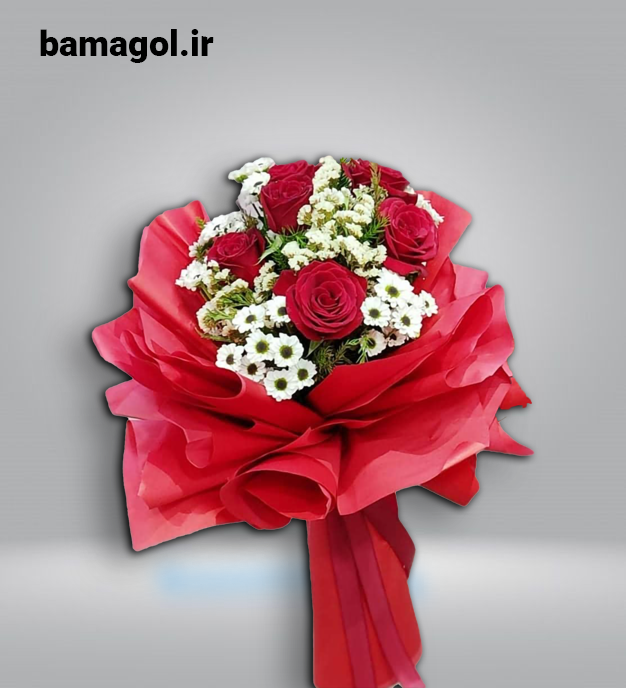 دسته گل مینیمال طرح ولنتاین کد 0074