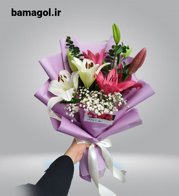 دسته گل لیلیوم کد 0062