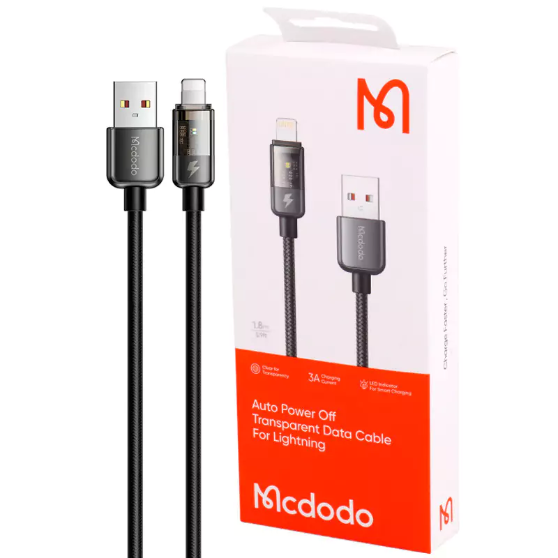 کابل آیفونی فست شارژ Mcdodo CA-3140 3A 1.2m — تصویر ۳