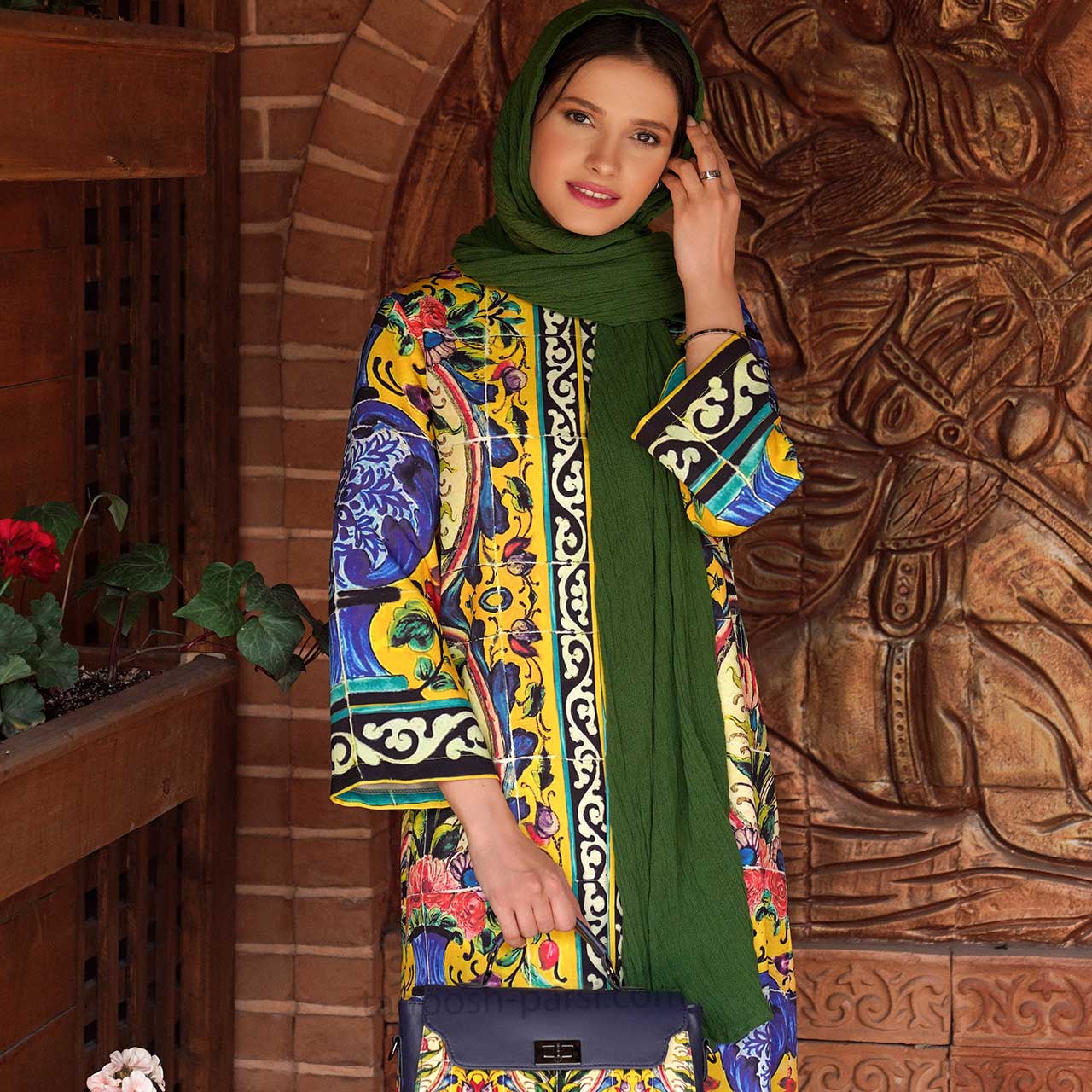 شال نخی زنانه ساده — تصویر ۵