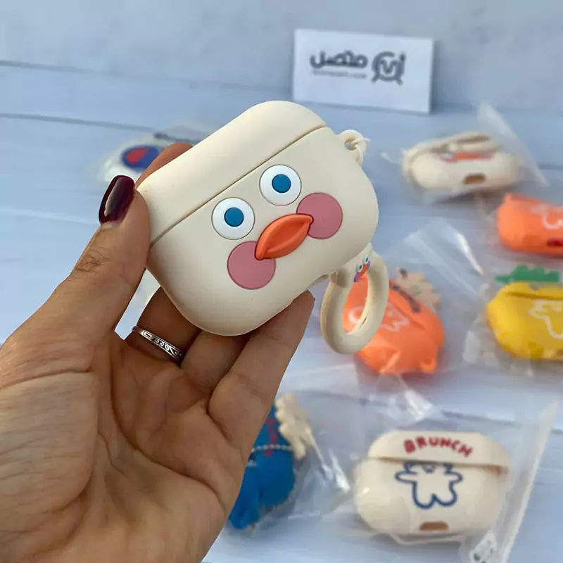 محافظ AirPods Pro سیلیکونی اردک — تصویر ۳